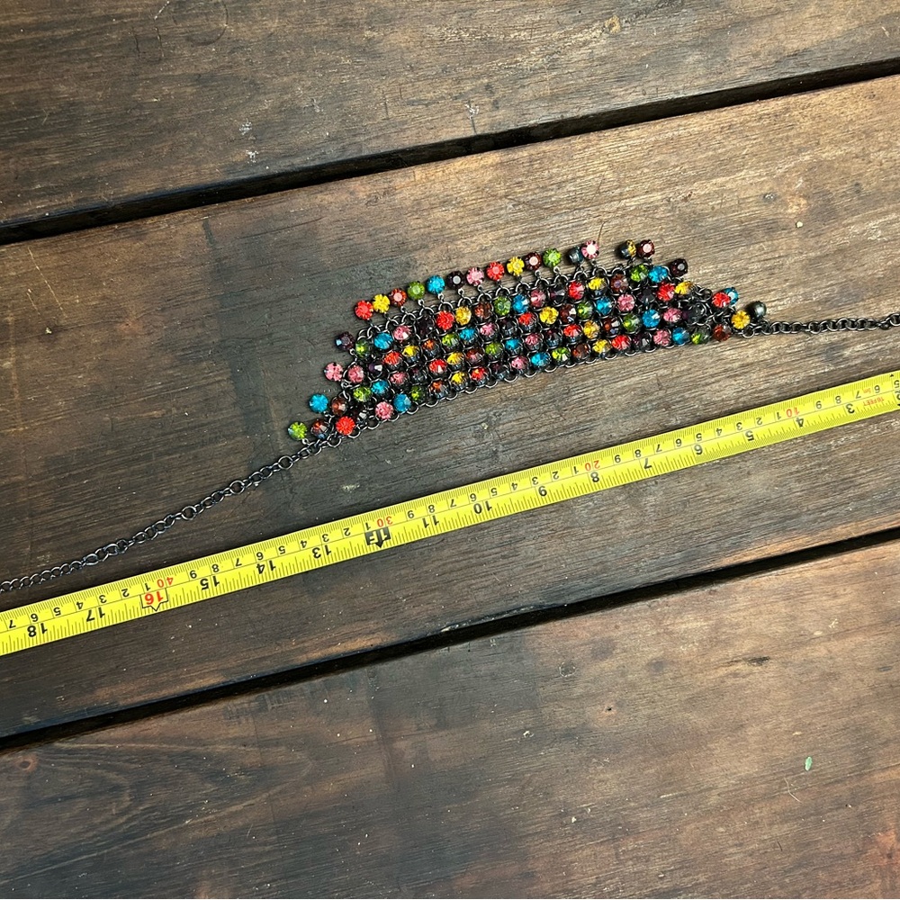 Multicolor Statement Necklace - image 2